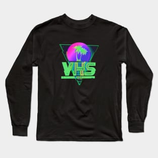 VHS "Extra Quality" #4 (GLITCHED) Long Sleeve T-Shirt